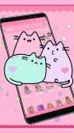 รูปภาพที่ 1 ของ Pusheen Cat Lovely Pink Theme