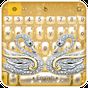 Luxury Gold Diamond Swan Keyboard Theme apk icon
