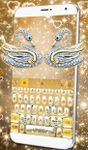 Luxury Gold Diamond Swan Keyboard Theme image 2