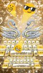 Luxury Gold Diamond Swan Keyboard Theme image 3