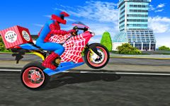 Super Hero Stunt Bike - Spider Hero Pizza Delivery imgesi 2