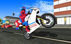 Super Hero Stunt Bike - Spider Hero Pizza Delivery imgesi 3