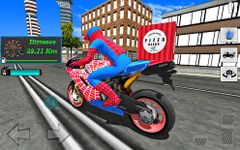 Super Hero Stunt Bike - Spider Hero Pizza Delivery imgesi 9