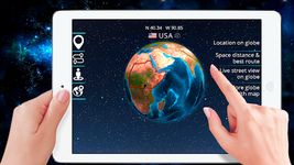 3D Earth Globe: World Map Panorama & 360 Satellite image 1