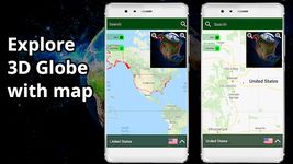 3D Ziemia Glob: Świat Mapa Panorama & 360 Satelita obrazek 13