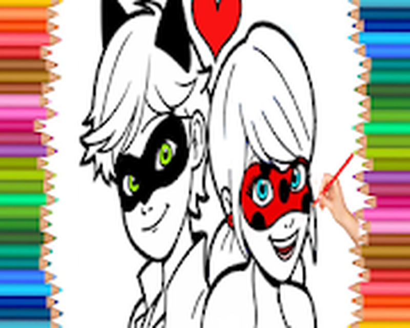 Coloring Ladybug And Cat Noir Miraculous Pages Android