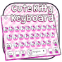 Cute Pink Kitty Keyboard Theme apk icon