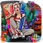 Joker Girl Graffiti Launcher Theme Live Wallpapers apk icon