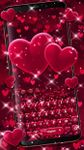 Red Love Glitter Heart Keyboard image 1