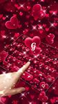 Red Love Glitter Heart Keyboard image 