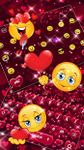 Red Love Glitter Heart Keyboard image 2