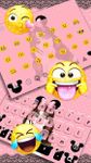 Gambar Pink Love Bow Girl Keyboard Theme 2