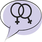 Chat lesbianas: Sólo mujeres - Citas lesbianas apk icono