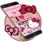 Ikon apk Kitty Princess Pink Butterfly theme