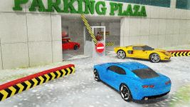 Snow Car Parking Real Driving School Parking Plaza image 