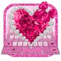 APK-иконка Glitter Pink Crystal Diamond Heart Keyboard Theme