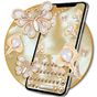 APK-иконка 3D Golden Diamond Flower Pearl Keyboard Theme