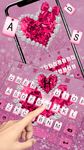 Glitter Pink Crystal Diamond Heart Keyboard Theme image 1