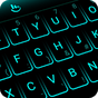 Тема клавиатуры Неоновый синий APK