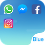 Dual Space - The Fresh Blue Theme apk icon