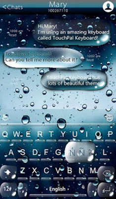 water keyboard theme