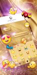 Imagine 3D Golden Glitter Keyboard Theme 