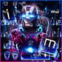 Neon Iron Hero Robot Keyboard Theme APK