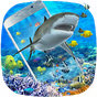 Tema Tiburón en el océano 3D (efecto al agitar) apk icono