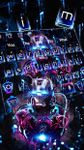 Neon Iron Hero Robot Keyboard Theme image 1