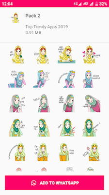  Stiker Whatsapp Hijab  Kumpulan Stiker  Keren
