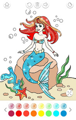 500 Mermaid Coloring Book Glitter Picture HD