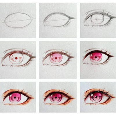 Tổng hợp mẫu vẽ mắt anime đẹp và dễ vẽ