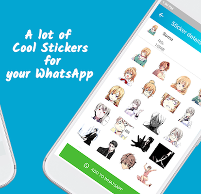 Downloaden Sie die kostenlose Anime Lovers Chibi Stickers 