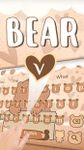 Cute Brown Bear Keyboard Theme image 