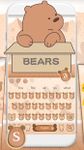 Cute Brown Bear Keyboard Theme image 1