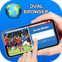 Ikon apk Fast Dual browser-Browser web layar ganda