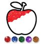Apk Glitter Fruits coloring and drawing for Kids