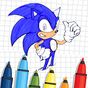 Coloring Book For Sonic's : Coloring Page game apk icon