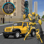 Gold Robot Car Transforme Futuristic Supercar apk icono