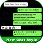 ikon Stylis chat style for whatsApp 