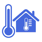Icône de Thermometer Room Temperature Indoor, Outdoor