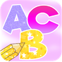 ไอคอน APK ของ Learn Alphabets Coloring Book With Glitter