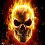 Flame Skull Live Wallpaper Themes apk icon