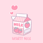 Hình nền xinh xắn Hearty Milk