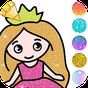 Princess Coloring Book Glitter