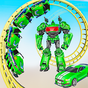 Roller Coaster Robot Car Transformation: Robot War APK