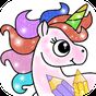 Glitter Unicorn Coloring Book - Rainbow Drawing