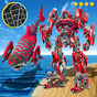 Biểu tượng apk Unlimited Red Robot Shark Tranforme Battle City