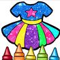 Glitter Dresses Coloring Book and Drawing pages APK