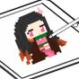 Learn to draw Kimetsu no Yaiba Pixel Art APK